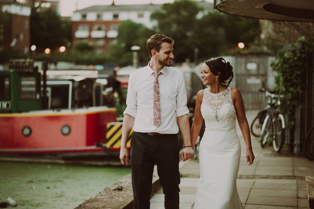 Triona and Stuart at London Canal Museum wedding